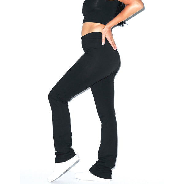 Women's Cotton Spandex Yoga Pant Combed Ring Spun Cotton Long Yoga Pants  Ultra Soft Free Shipping -  Canada